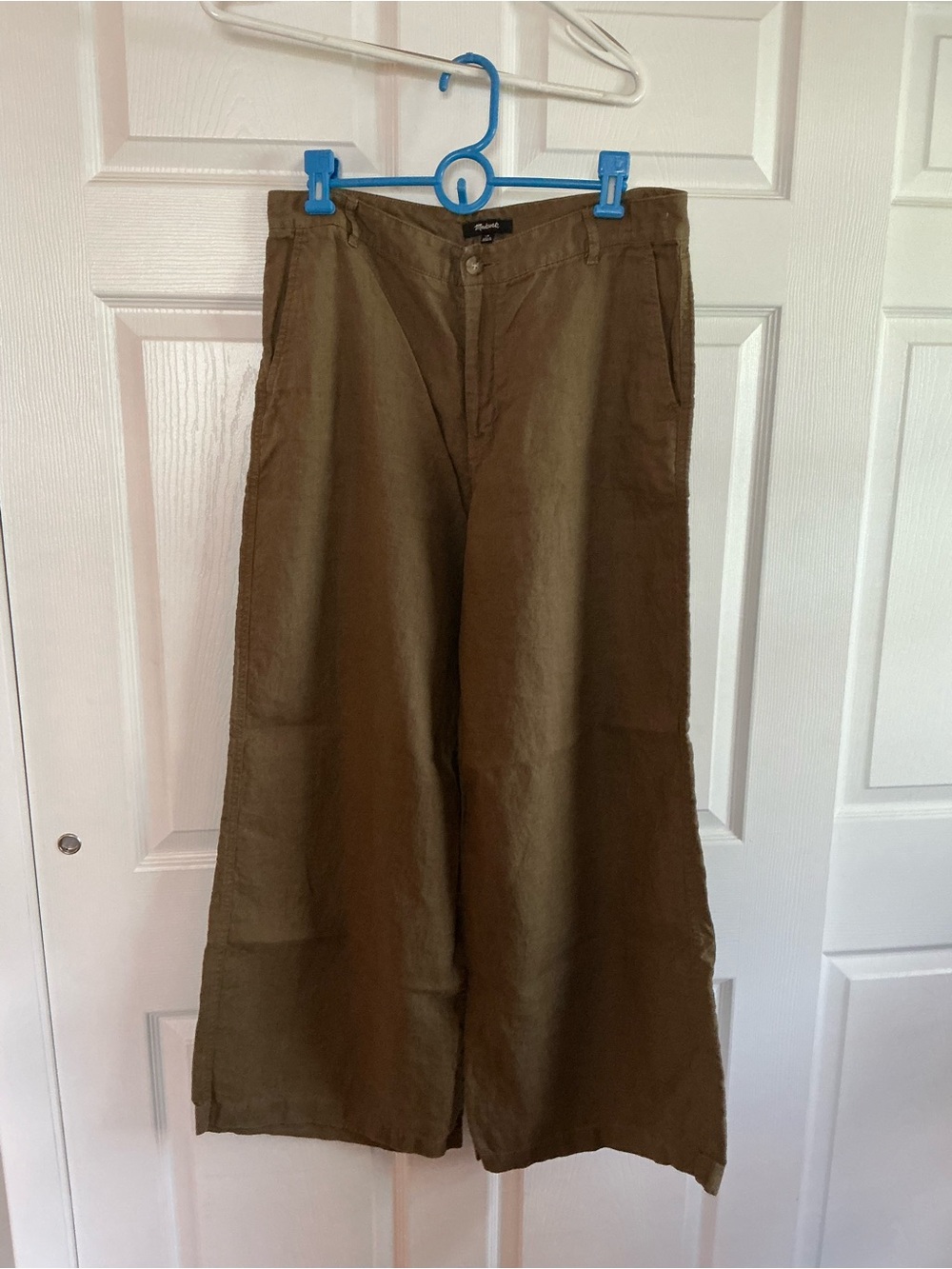 Madewell The Zoe Relaxed Straight Pant in 100% Linen